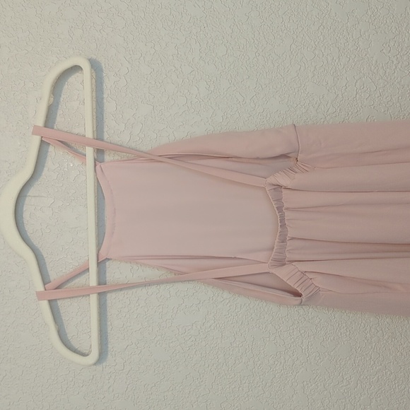 Show Me Your MuMu Amanda blush sleeveless backless halter maxi dress - Picture 10 of 11